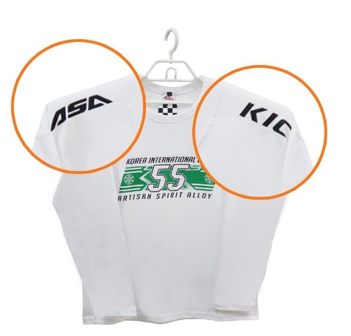 ASA x KIC 콜라보기념 2차 긴팔 면 티셔츠 1